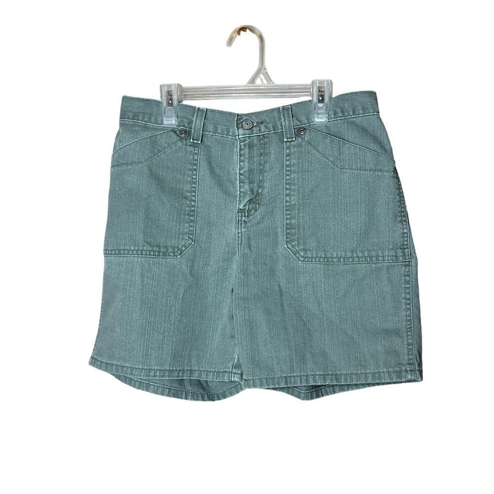 Vintage Faded Glory Y2K Green High Waist Shorts Size 6